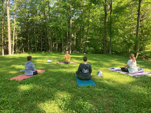 Outdoor space for walking meditation, etc Outdoor space for walking meditation, etc